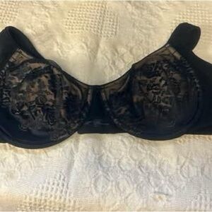 Soma Black Lace Full Coverage Bra